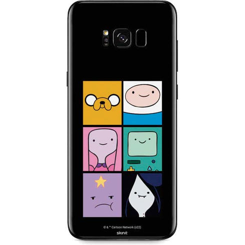 Adult Swim Adventure Time Character Tiles Galaxy S8 Plus Skin
